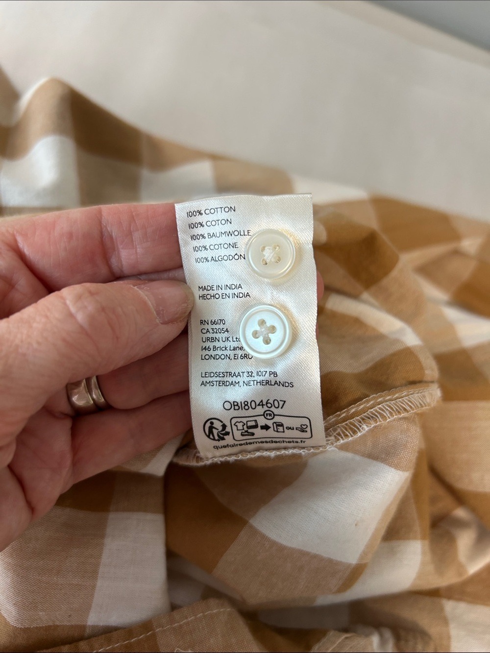 Anthropologie Maeve Bennet Button Down Oversized Buffalo Check Shirt - Picture 7 of 12